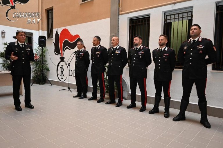 Encomio per due militari della compagnia Carabinieri di Andria