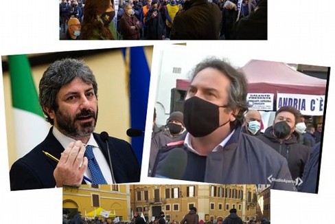 Manifestazione a Roma degli ambulanti