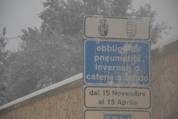 Obbligo di Catene a bordo, neve nella BAT