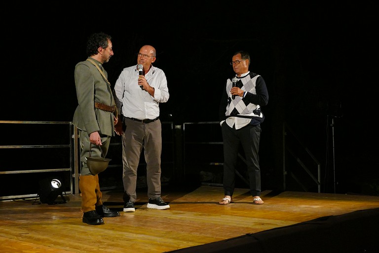 Molti consensi del pubblico all'attore Mario Giordano. <span>Foto Riccardo Di Pietro</span>