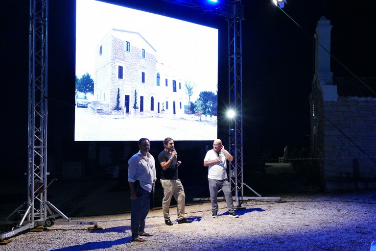 Riccardo Scamarcio ad Andria alla Masseria Senza Sbarre. <span>Foto Riccardo Di Pietro</span>