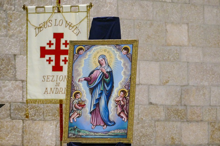 Alla cattedrale di Andria celebrazione della festa in onore della Madonna di Palestina. <span>Foto Riccardo Di Pietro</span>