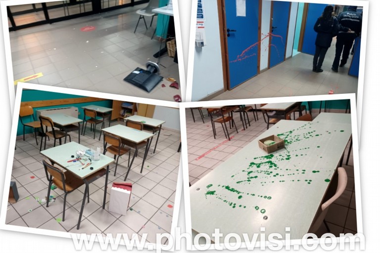 incursione vandalica alla scuola 