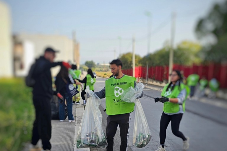 Associazione 3place: 159 chili di rifiuti raccolti domenica in poco più di un'ora