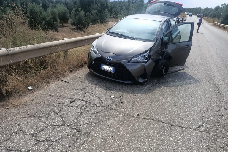 incidente stradale sulla provinciale Andria Bisceglie