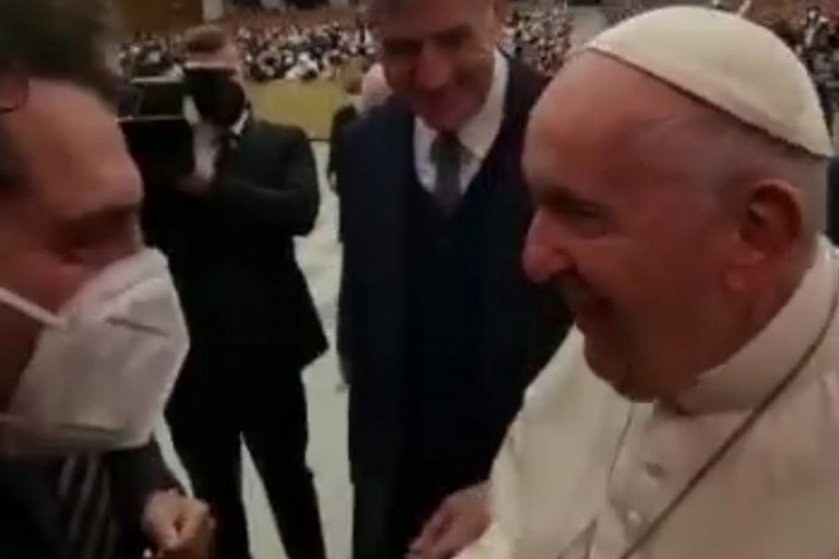 Papa Francesco e don Sergio Di Nanni