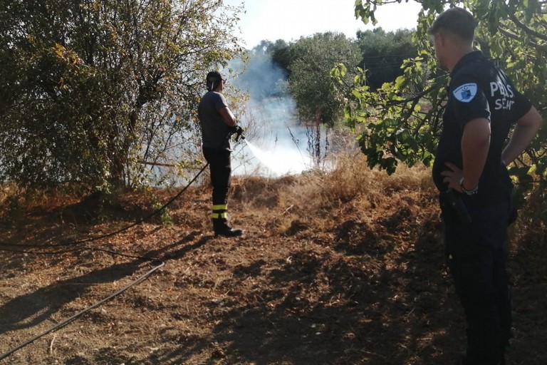 incendio zona Lama del tuono