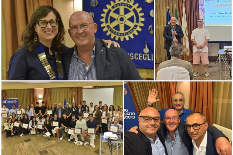 Don Riccardo Agresti con il progetto "Senza Sbarre" ospite d'onore alla XXV Festa della Scuola del Rotary Club Bisceglie