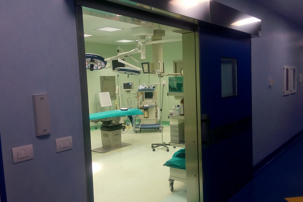 Piastra operatoria chirurgica nell'ex ospedale di Trani