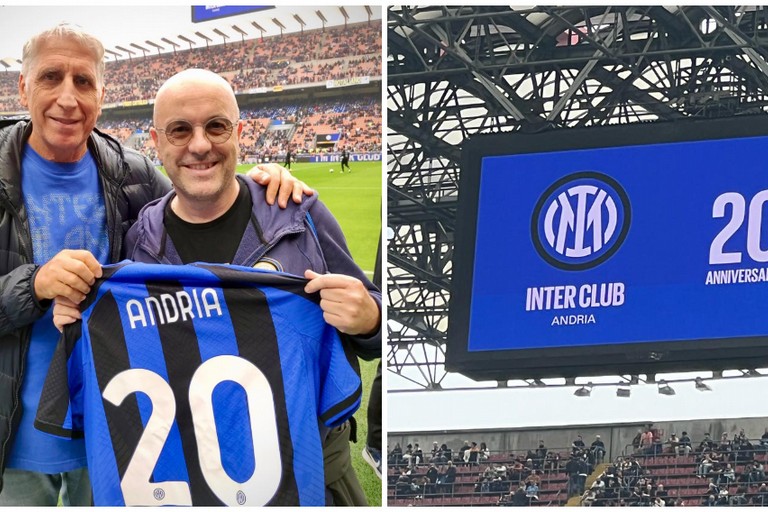 San Siro celebra l'Inter Club Andria 2002 ed l'incommensurabile Mino Bellifemine