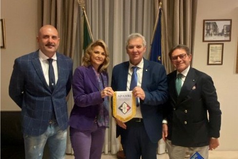Presidente Nazionale dell’APAMRI ed una delegazione della Bat