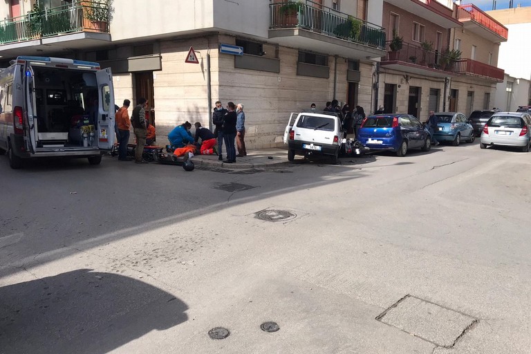 Incidente in Via Lissa all'intersezione con Via Custoza