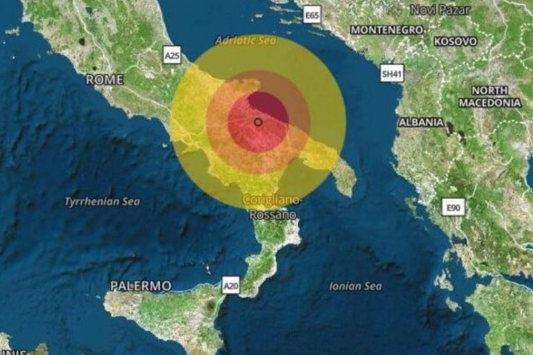 Terremoto (foto Il Meteo)