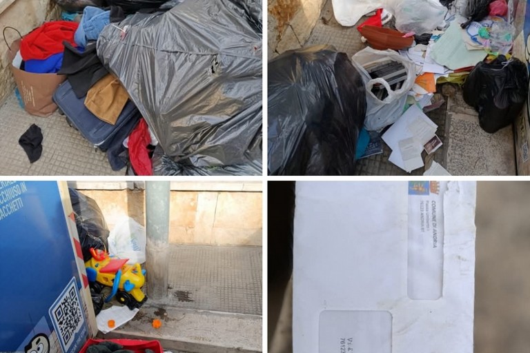 Rifiuti in via Lorusso