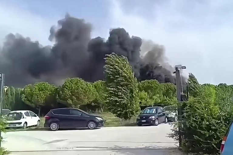 Incendio a Villa Carafa