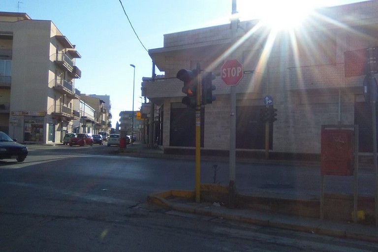 semaforo di via Togliatti