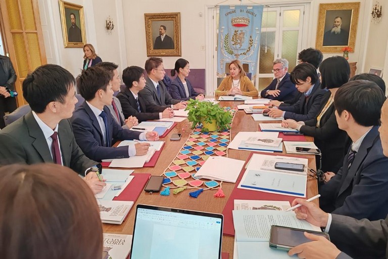 Delegazione di funzionari giapponesi in visita ad Andria