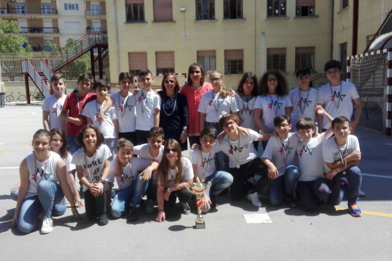 classi della scuola media Vaccina di Andria