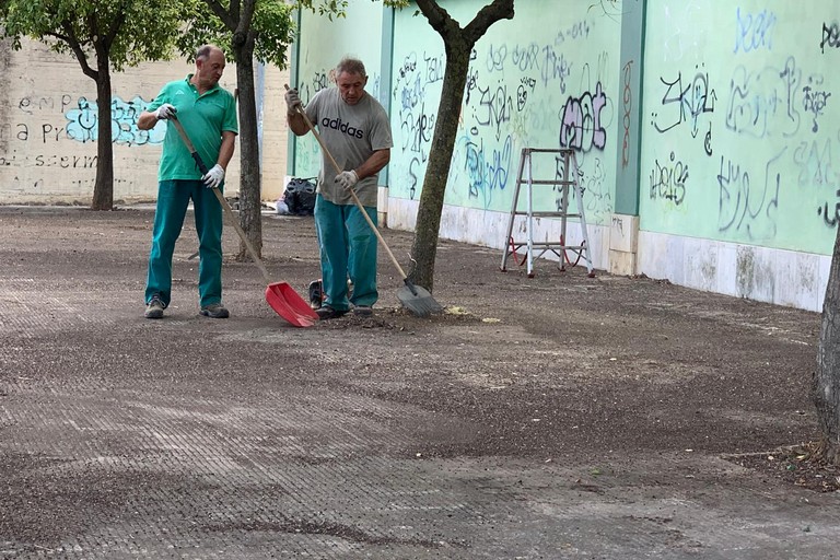 Bonificata l'area retrostante mercatino rionale di viale Virgilio