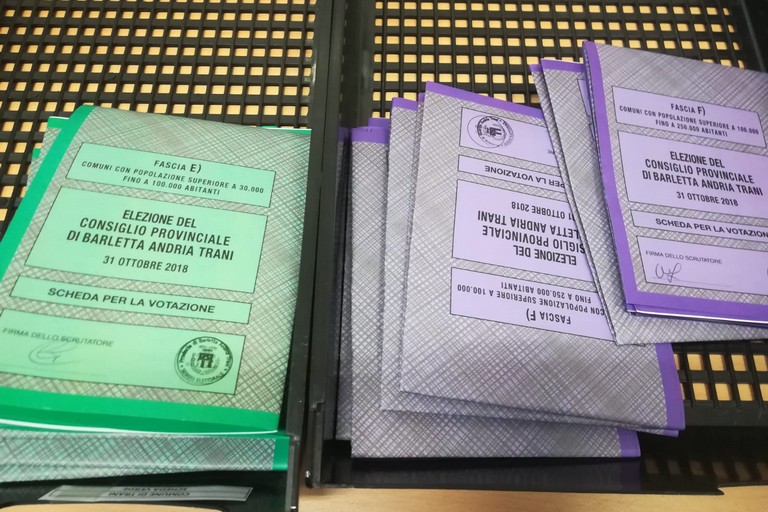 Schede elezioni provinciali