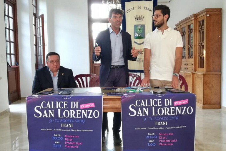 Presentata la IV edizione di Calice di San Lorenzo, a Trani il 9 ed il 10 agosto