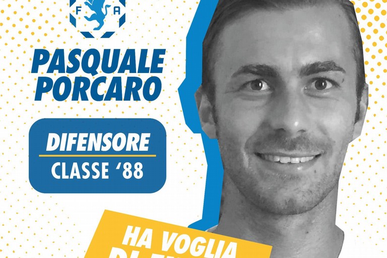 Il nuovo acquisto biancazzurro Pasquale Porcaro