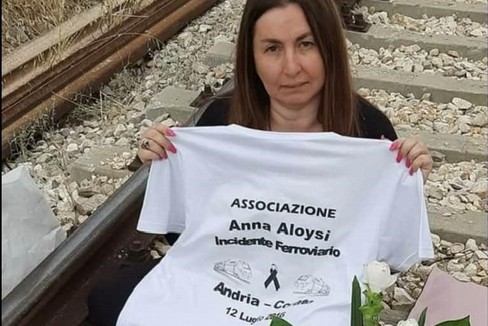 Anna Aloysi sorella di una delle 23 vittime del disastro ferroviario Andria Corato del 12 luglio 2016