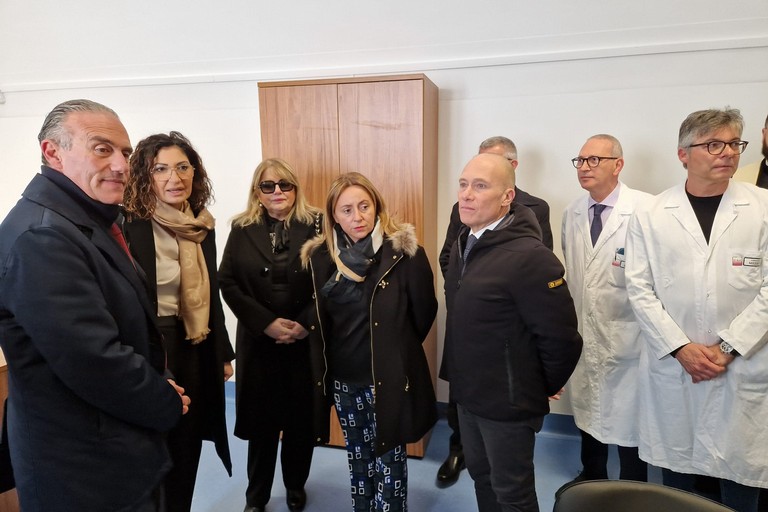 Giovanna Bruno all'inaugurazione del posto di polizia al Bonomo